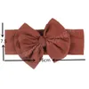 Big Bow Knot Kids headwraps Elastic Soft Newborn Småbarn Hårband Söta babyflickor Huvudbonnar Hårtillbehör Foto rekvisita