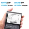 Skrivare aibecy bärbar bt 80mm termisk kvitto skrivare personlig mini räkning pos mobil skrivare med laddningsbart batterisupport ESC/POS