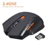 Camundongos 2000dpi 2,4GHz Gamer sem fio de mouse sem fio para laptops para jogos para PC REDOS OPTOELETRONICO GAME sem fio com receptor USB