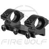 FIRE WOLF 1 pollice One Piece Dual Scope Mount Anelli da 25,4 mm a basso profilo per montaggio su binario da 20 mm