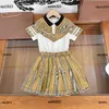 Luxury Baby Tracksuits Kids T-Shirt Set Child Suits 2st Splice Design Lapel T-Shirt och Cross Stripe Design Shorts #Multiple Product