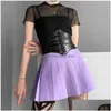 Ceintures Femmes Laceup Taille Élastique Ceinture Tra Super Large Attaché Waspie Pu Cuir Haut Corset Drop Delivery Accessoires De Mode Dhsyn