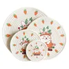 Tovagliette 1Pc Stampato Rotondo In Cotone Corda Intrecciata Tovaglietta Sottobicchieri Coppa Ciotola Isolamento Pad Accessori Da Cucina