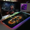 Repose un grand pad de souris RVB Gaming Mousepad LED Mause Pad Gamer Mortal Kombat Mouse Carpet Big Mause Pad PC PC Bureau PAD BACKLIGHT