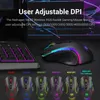 MICE REDRAGE M607KS GAMING WIRESS MONDE RV Backlit MMO 7 Boutons programmables Mouse RO enregistrement pour ordinateur portable PC Gamer