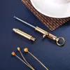 10cm Machine Gun-shaped Brass Pen Bolt Style With Hanging Ring For Creative JIAN