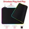 휴식 애니메이션 원피스 Zoro RGB PC 게이머 키보드 마우스 패드 Mousepad LED Glowing Mouse Mats 고무 게임 컴퓨터 MausePad