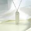 Подвесные ожерелья Sunsll Design Gold/Silver Long Tag Ожерелье 18K настоящий золото, покрытый латунь с цирконом моды, ювелирные изделия