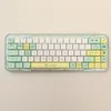 Combos keycaps xda 131 keys weird gat tema keycaps fofo pbt corante de sublimação perfil para mx switch teclado mecânico 6.25u barra de espaço