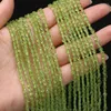 Beads 2023 -selling Natural Stone Semi-precious Oval Peridot Faceted For Making DIY Necklace Bracelet Size 4mm Gift