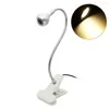 Tafellampen LED metalen cliplamp Creative USB Flexibele leeslichtclip-on naast bedde bureau heldere accessoires