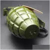 Herb Grinder Arrivo Accendini militari creativi Mano Frag Metallo Torcia Gas Gonfiabile Antivento Grandi dimensioni Strumenti esterni Drop Delivery Dhbse