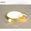 Plafoniere LED 29W Golden Light Round Lampada di lusso Moderna semplice camera da letto creativa Soggiorno Lampade da ufficio per la casa