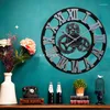 Horloges murales et alarme décorative créative du nord de l'Europe horloges murales rétro horloge murale numérique WallWatch