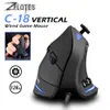 الفئران Zelotes C18 MOUSE MOUSE 10000 DPI قابلة للبرمجة 11 أزرار USB سلكية RGB الفئر