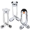 Berretti Cappello animale Peluche Costume Ricamo Accessori Sciarpa lunga e guanti-Panda per bambini adulti