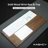 Akcesoria Kashcy Walnut Solidny drewniany taca Palm Rest dla Magic Keyboard Magic Trackpad Walk Padanie