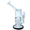 Thick Glass Smoke Gun Bong Side Neck Honeycomb Turbine Perc Drill (GB-252)