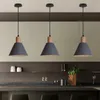 Подвесные лампы Nordic Wood Lights Vintage Modern Sdire Lamp для гостиной кухня остров Home Loft Industrial Decor LuminairEpanted