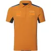 Nouveau McLarens F1 T-shirt Apparers Formule 1 Fans de sports extrêmes Vêtements respirants supérieurs surdimensionnés surdimensionnés personnalisés