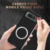 Custodia sottile wireless magnetica in fibra di carbonio per Google Pixel Fold Matte Cover rigida per PC