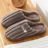 Slippers Home For Men Winter Furry Short Plush Man Non Slip Bedroom Indoor Couple Soft House Male