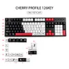 الملحقات GMKKEY DEATH ملاحظة keycap profile dye subb subb keycaps for Mechanical Keyboard GK61 64 68 96 108 Layout ISO KEY