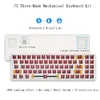 Combos Sky 72 Swap Hot Swap 3pin / 5pin Interrupteur Kit de clavier mécanique 2.4g Bluetooth Typec Wired RVB Compatible Mac / Win