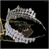 Fermagli per capelli Barrettes Accessori da sposa di fascia alta Fascia semplice Matrimonio Fidanzata Regali Compleanno Corona Goccia Consegna Gioielli Hairj Dhasr