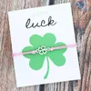 Bracelets porte-bonheur Shamrock Bracelet bonne chance trèfle à quatre feuilles bijoux à breloques pour femmes hommes cadeau d'amitié