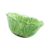 Учебные посуды Детская керамическая чаша китайская капуста контейнер для десертного фруктового салата (зеленый)