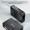 Novo transmissor de receptor 5.0 compatível com Bluetooth FM Aux Aux 3,5mm Jack RCA Optical HandsFree Call NFC Bluetooth Audio Adapter TV