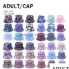 Cappelli da festa Cappello da pescatore con stampa leopardata Trendy Animal Tie Dye Pattern Pescatore per le donne Cap packable Drop Delivery Home Garden Festive Dhmuy