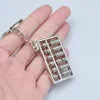 Keychains Trendy Silver Plated Alloy Circle Abacus Shape Key Chain Attractive Design Jewelry