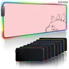 Rests Kawaii Pink 900x400mm Söt stor RGB Gaming Mouse Pad XXL Computer Gamer Keyboard Led Mouse Mat Totoro Mousepad för PC Desk Pad