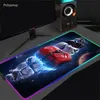 Pads Wars RGB Gaming Mouse Pad Large Mice Pad Gamer XXL Computer Mousepad Big Mouse MATED LED Backlight Carpet Tangentboard Desk Mats