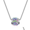 Pendentif Colliers Nl00227 Coréen Accessoires De Mode Sier Plaqué De Luxe Strass Collier Pour Femmes Fête Des Mères Articles Cadeaux Drop De Dhiqa