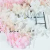 Fleurs décoratives 3 pièces artificielle soie orchidée chaîne suspendue guirlande vigne rotin pour la maison mariage jardin décoration mur faux