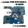 Motherboard NEW 142911 For dell Latitude 3470 3570 Laptop Motherboard Mainboard with i56200u CN0YKP8M YKP8M Mainboard 100% Tested