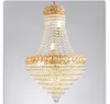 Ljuskronor D50cm H67cm Modern Golden Color Candle Luxury Crystal Iron inomhusbelysning för vardagsrum och restaurangkronor