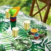 Tafelkleed Hawaii palmbladeren waterdicht tafelkleed plastic tropische rechthoekige hoes voor verjaardagsfeestje babydouche