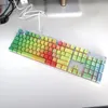 Accessories Thick PBT Dye Sub Keycaps Top Printed Fronts 108Key Gradient Rainbow Keycap For MX Switches Gaming Mechanical Keyboard