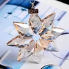 New New Crystal Car Pendant Snowflakes Style Ornaments Rear View Mirror Hanging Adornment Christmas Gifts Car Accessories for Girls