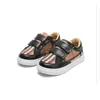 Sneakers Kids Designer Shoes Luxury Pattern Skateboard Fashion Plaid Babys First Walkers Girls Boys 2 Color Drop Delivery Baby Matern Dh3Qh