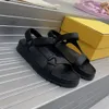 Luxus-F-Feeling-Damenschuhe, Designer-Sandalen aus weißem Gummi, Herren-Slipper, flache Pantoletten mit Kordelzug und breitem Band-Riemenverschluss, verziert mit Roma-Sandalen mit F-Motiv