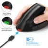 Mice HKZA Vertical Ergonomic Gaming Mouse Wireless Rechargeable Gamer Mause Kit Optical 2.4G Mouse Computer Laptop Desktop USB Mice