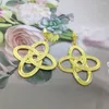 Dingle örhängen spel Honkai Impact 3 Mobius Cosplay Women Fashion Pendant Ear Studs Alloy Yellow Clips Smycken Tillbehör Gåvor