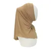 Abbigliamento etnico Hijab istantaneo modale per donna Musulmano Islam Turbante Solid Mini Style Sciarpa Amira Soft Plain Colors Pronto da indossare Hijab