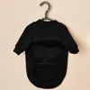Hundkläder svart stilig valp mjuk tröja jacka tänkande skjorta rund hals för höstdog