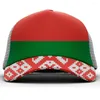 Casquettes de baseball Biélorussie Homme Jeunesse Chapeau Gratuit Personnalisé Nom Numéro Imprimer Po Pays Diy Nation Russe Drapeau Biélorusse Casual Casquette De Baseball
